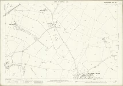 Buckinghamshire XVIII.16 (includes: East Claydon; Middle Claydon) - 25 Inch Map