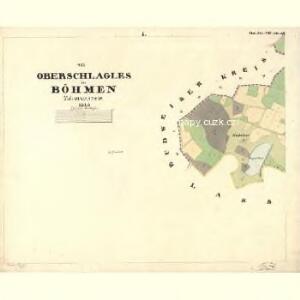 Oberschlagles - c2082-1-001 - Kaiserpflichtexemplar der Landkarten des stabilen Katasters