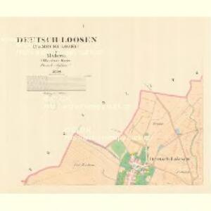 Deutsch Loosen (Německy Losky) - m1475-1-001 - Kaiserpflichtexemplar der Landkarten des stabilen Katasters