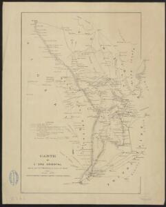 Carte de l'erg oriental, établie par le Lt Maîtrat, chef de l'Annexe d'El Oued