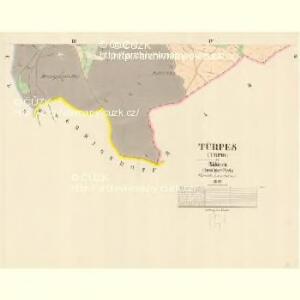 Türpes (Trpik) - c7990-1-003 - Kaiserpflichtexemplar der Landkarten des stabilen Katasters