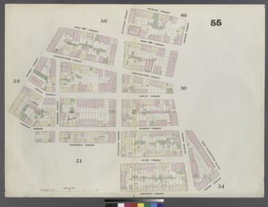 Plate 55: Map bounded by Charles Street, 4th Street, West Washington Place, Sixth Avenue, Cornelia Street, Bleeker Street, Commerce Street, Hudson Street, West 10th Street, Bleeker Street
