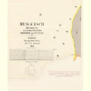 Mesletsch (Meslecz) - c4566-1-002 - Kaiserpflichtexemplar der Landkarten des stabilen Katasters