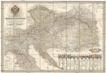 Neueste General- Post- und Strassen Karte der OEsterreichischen Monarchie