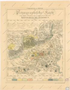 Umgebung von Teplitz oder Petrographische Kartedes Bila Thales im Leitmeritzer Kreise Königreiche Böhmen