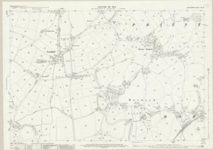 Lancashire XIX.13 (includes: Borwick; Priest Hutton; Warton; Yealand Conyers) - 25 Inch Map