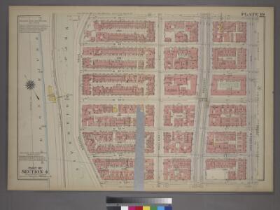 Plate 10, Part of Section 4: [Bounded by W. 89th Street, Amsterdam Avenue, W. 83rd Street and (Riverside Park) Riverside Drive.]