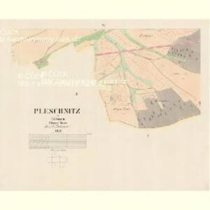Pleschnitz - c5829-1-005 - Kaiserpflichtexemplar der Landkarten des stabilen Katasters