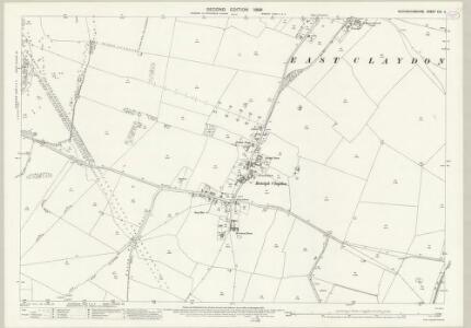 Buckinghamshire XXII.4 (includes: East Claydon; Middle Claydon) - 25 Inch Map
