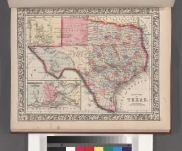 County map of Texas ; Galveston Bay and vicinity [inset].