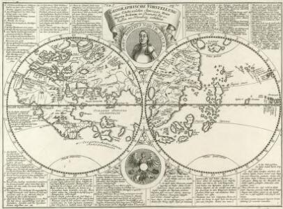 Geographische Vorstellung eines Globi, welchen Anno 1492 Herr Martin Behaim im Diametro bey 20 Zollen zu Nürnberg exhibiret
