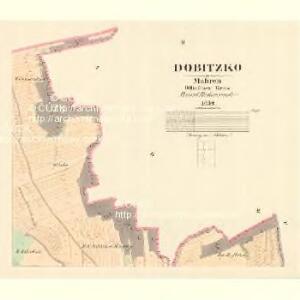 Dobitzko - m0598-1-002 - Kaiserpflichtexemplar der Landkarten des stabilen Katasters
