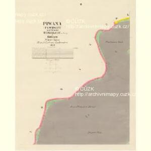 Piwana (Pywowan) - c5853-1-002 - Kaiserpflichtexemplar der Landkarten des stabilen Katasters