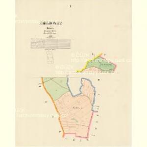 Zabrdowitz - c9018-1-001 - Kaiserpflichtexemplar der Landkarten des stabilen Katasters