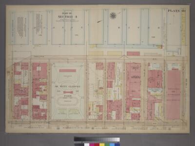 Plate 40, Part of Section 4: [Bounded by Twelfth Avenue (Hudson River Piers), W. 59th Street, Eleventh Avenue and W. 59th Street.]