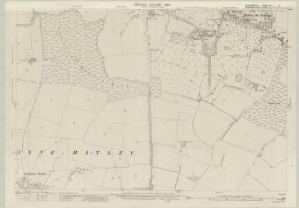 Bedfordshire XIV.13 (includes: Cockayne Hatley; East Hatley; Gamlingay; Hatley St George; Tadlow) - 25 Inch Map