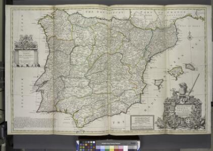 A new & exact map of Spain and Portugal, divided into its kingdoms and principalities &c. ...