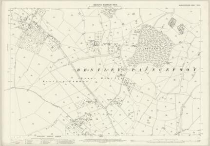 Worcestershire XXIII.9 (includes: Bentley Pauncefoot; Hanbury; Stoke Prior) - 25 Inch Map
