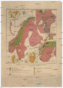 Geologisk kart over De skandinaviske lande og Finland