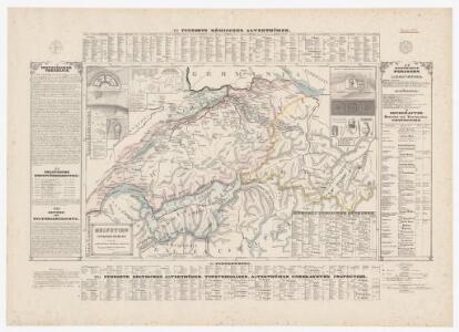 Historisch-geographischer Atlas der Schweiz: Karte I: Helvetien unter den Römern bis gegen die Mitte des 5. Jahrhunderts