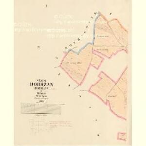 Dobrzan (Dobřany) - c1202-1-001 - Kaiserpflichtexemplar der Landkarten des stabilen Katasters