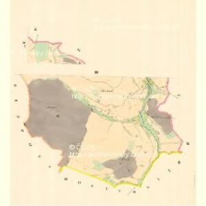 Tschödrich (Lhota) - m3048-1-003 - Kaiserpflichtexemplar der Landkarten des stabilen Katasters