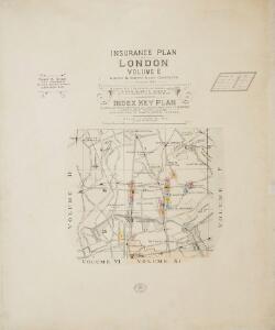 Insurance Plan of London North & North-East District Vol. E: Key Plan