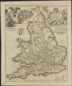 A travelling mapp of England containing the principall roads which are laid down with the comensurated distances