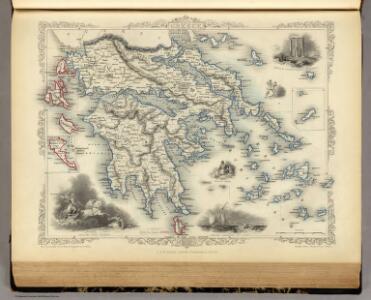 Greece. (with) inset maps of Corfu and Stampalia.