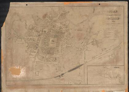 Plan der königlichen Kreisstadt Pilsen 1871 : nach dem authentischen Stadplan