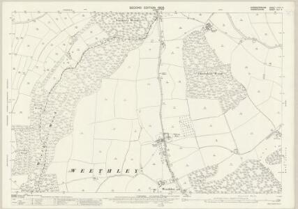 Worcestershire XXXV.4 (includes: Abbots Morton; Arrow; Inkberrow; Weethley) - 25 Inch Map