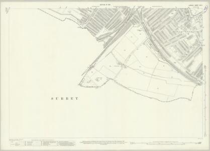 London (1915- Numbered sheets) XIII.5 (includes: Croydon St John The Baptist; Mitcham; Wandsworth Borough) - 25 Inch Map
