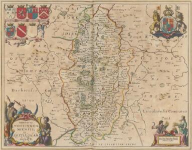 Comitatus Nottinghamiensis; Sive Nottingham Shire. [Karte], in: Novus atlas absolutissimus, Bd. 7, S. 334.