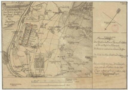 Situations Plan des exerc. Lagers des churf. saechs. Armee bey Dresden im Septbr. 1802