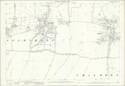 Berkshire XIII.16 (includes: Childrey; Sparsholt) - 25 Inch Map