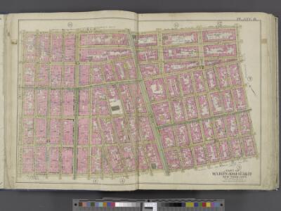 Manhattan, Double Page Plate No. 8 [Map bounded by W. 3rd St., E. 3rd St., Essex Ave., Broome St., S. 5th Ave.]