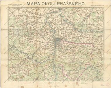 Mapa okolí pražského