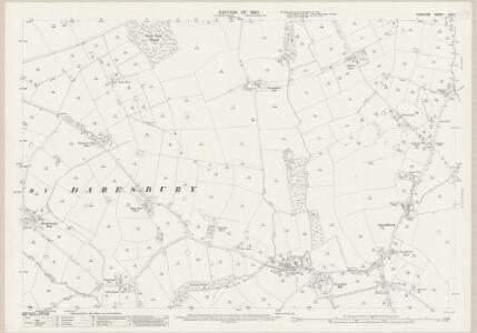 Cheshire XXV.7 (includes: Daresbury; Dutton; Hatton; Whitley) - 25 Inch Map