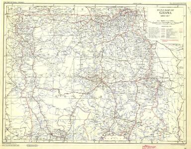 Ghana Road Map (North) 1957