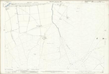 Northumberland (Old Series) CVIII.12 (includes: Edmondbyers; Hunstanworth; Shotley High Quarter) - 25 Inch Map