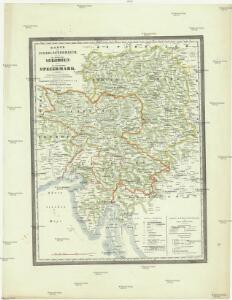 Karte von Inner-Österreich, das ist des Königreiches Illirien und des Herzogthumes Steiermark
