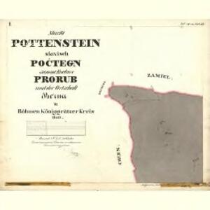 Pottenstein - c6050-1-001 - Kaiserpflichtexemplar der Landkarten des stabilen Katasters