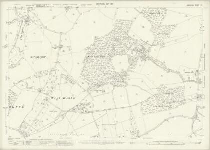 Hampshire and Isle of Wight X.6 (includes: Baughurst; Monk Sherborne; Pamber; Tadley; Wootton St Lawrence) - 25 Inch Map
