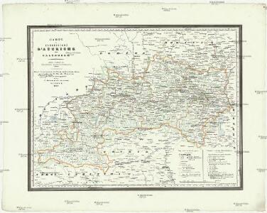 Carte de l'archiduché d'Autriche avec Salzbourg