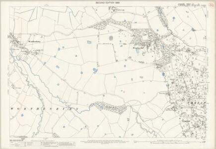 Cheshire LIX.16 (includes: Cuddington; Threapwood; Worthenbury) - 25 Inch Map