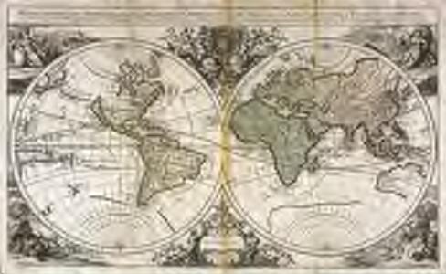 Mappe-Monde geo-hydrographique, ou description generale du globe terrestre et aquatique en deux plans-hemispheres