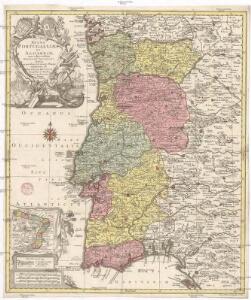 Regna Portugalliae et Algarbiae, cum adjacentibus Hispaniae provinciis