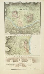 Nos. 8-10. Palamow Fort, Agowry Fort, Ancient Hindoo Temples at Marra in Singrowla. From a series of plans of forts and passes on the W. border of Bihar, copied from the original by Lieut Robert Smith