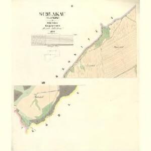 Schlakau (Slawkow) - m2775-1-002 - Kaiserpflichtexemplar der Landkarten des stabilen Katasters