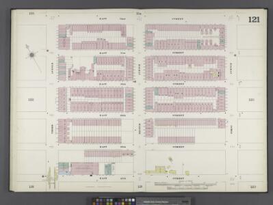 Manhattan, V. 6, Double Page Plate No. 121 [Map bounded by E. 72nd St., 1st Ave., E. 67th St., 3rd Ave.]